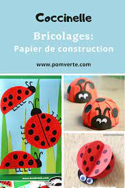 nous vous proposons un atelier coccinelle en papier de construction activite manuelle 2 ans bricolage amusant coloriage monster energy truck