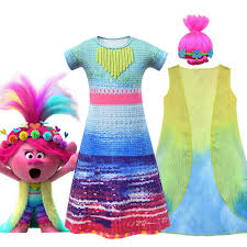 Trolls birthday cake fondant trolls figurines poppy, branch, fuzzbert, dj suki and guy diamond. Poppy Trolls World Tour Jacket And Dress Costume And Wig Costume Party World