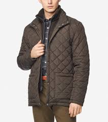 Mens Diamond Quilted Jacket In Olive Cole Haan Us