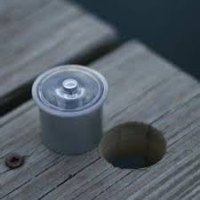 Lake Lite Solar Dock Dots 4pk White Led Lights Solar Deck Lights Deck Lighting Dock Lighting