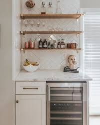 Small Strap Shelf Brackets Rejuvenation In 2020 Shelves Built In Bar Cabinet Modern Shelving