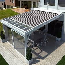 Wintergartenbeschattung Hms W100 Pergola Design Hintergarten Uberdachung Terrasse