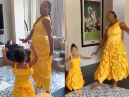 Ohanian is the teacher #serenawilliams. Serena Williams And Daughter Wore Belle Costumes For Disney Sing Along