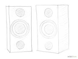 Draw A Speaker Speaker Drawing Rock Star Birthday Music Speakers