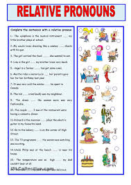 Relative Pronouns Relative Pronouns Pronoun Worksheets Personal Pronouns Worksheets