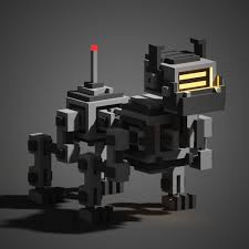 Voxel Robot Marchofrobots In 2020 Minecraft Designs Pixel Art Concept Design