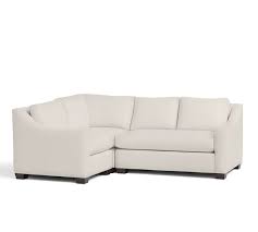 Check spelling or type a new query. York Slope Arm Upholstered 3 Piece Sectional With Bench Cushion Pottery Barn