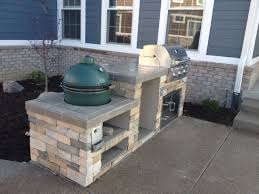 home concept: big green egg outdoor kitchen