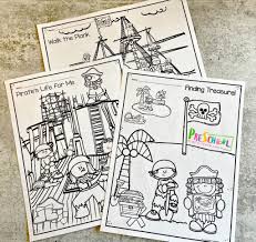 Printable coloring and activity pages are one way to keep the kids happy (or at least occupie. Free Pirate Coloring Pages