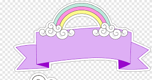 Fantasy vanilla almond rainbow cupcakes ♥. Rainbow Ribbon Template Bizcocho Unicorn Cupcake Tart Topo Purple Angle Png Pngegg