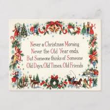 Vintage Christmas Poem Holiday Postcard Zazzle Com Christmas Poems Holiday Postcards Christmas Postcard