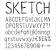 Sketch Rockwell Font