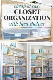 Diy closet organization with shelving and drawersget plans: Cheap Easy Closet Organization With Ikea Ivar Shelves Easy Closet Storage Ideas
