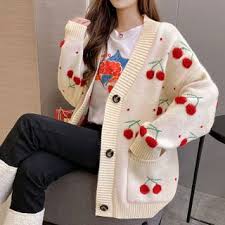 We did not find results for: Matchawa V Neck Cherry Print Cardigan Yesstyle