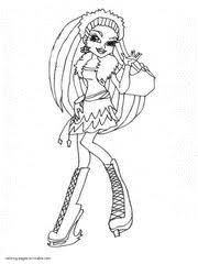 Free printable monster high coloring pages abbey skull shores. Abbey Bominable Coloring Pages Monster High