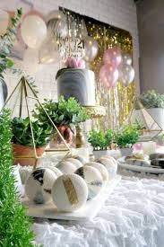 Birthday Theme Ideas For Adults Whimsical Marble Birthday Party Plants Birthday Party 21 21st Birthday Decorations Marble Party