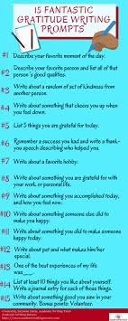 While going on and on about yourself doesn't seem too appealing, you'll come to discover different things about yourself that you've never thought about before. 15 Fabulous Gratitude Writing Prompts Academic Writing Success
