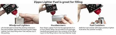 Turn it over and lift the felt pad to reveal the packing material in the fuel chamber. Amazon Com Zippo 4 Oz Lighter Fluid Zippo Lighters Sports Outdoors