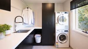 I'm tall and worried it might be too. How To Stack Washer And Dryer Reroute Dryer Duct Vent Youtube