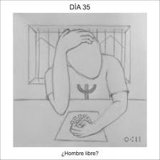 Dibujo tradicional y coloreado en digital. Diario De La Cuarentena En Dibujos