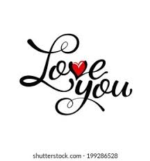 Beautiful modern calligraphy writing with lovely pale cream colour underneath words adds a soft hint of colour. Love You Hand Lettering Handmade Calligraphy Stock Vector Royalty Free 199286528