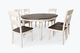 So picking the right dining room table is more complicated than simply picking something big enough for you to eat dinner. Madison County Round To Oval Dining Room Set Vintage White By Jofran Furniture Furniturepick