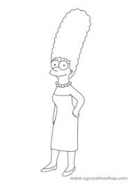The simpsons coloring pages is one easy and lovely method to get your kids learn about colors and develops their motoric skill. Marge Archives Cgcreativeshop