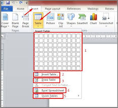 Tutorial Cara Membuat Mengatur Tabel Di Microsoft Word