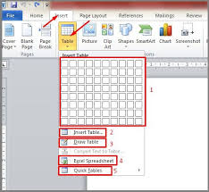 Petunjuk sebelum anda menempelkan data ke dalam lembar kerja, atur lebar kolom dari kolom a dan b ke 250. Tutorial Cara Membuat Mengatur Tabel Di Microsoft Word