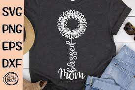 Download Blessed Mom Sunflower Svg Png Eps Dxf 564216 Svgs Design Bundles