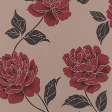 colours ella cream red floral wallpaper departments diy at b q colours ella cream red floral wallpaper departments diy at b q