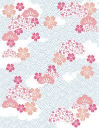 White pelican, japan, japanese pattern background material, orange, geometric pattern, happy birthday vector images png. Japanese Background With Wave Pattern And Cherry Blossom Flowers Royalty Free Cliparts Vectors And Stock Illustration Image 34317359