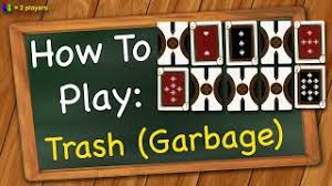 If the card is any card ace through ten, the player places that card in its correct location in the layout (the top left card of the layout is the 1 or ace position, then 2, 3, etc.). Card Game How To Play Trash Garbage