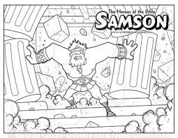 Samson Coloring Page Sunday School Coloring Pages Bible Coloring Pages Bible Coloring