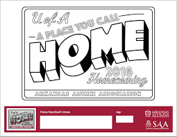Razorback coloring page | free printable coloring pages. Arkansas Alumni Online Community Homecoming Coloring Contest