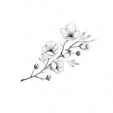 Flower tattoo line black newtraditional rose. May Flowers David And Leanna Blossom Tattoo Cherry Blossom Tattoo Sakura Tattoo