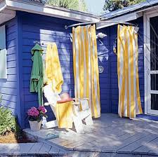Diy Outdoor Shower Curtain Rod Outdoor Shower Outdoor Shower Inspiration Outdoor Shower Kits