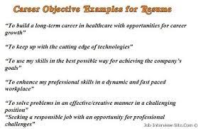 Recent graduate with a b.a. Sample Career Objectives Examples For Resumes