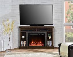 A big reason that many people are attracted to this corner tv stand (besides its looks) is that fact that it can hold a 60″ tv. Corner Electric Fireplace Tv Stand And Entertainment Center