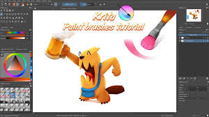 Krita Brushes Tutorial How To Use The Color Mixing Brushes Krita Tutorial Krita Drawing Tutorial