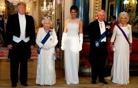 At the same time, fans also can't. Why Did Queen Elizabeth Kate Middleton Camilla Melania Trump Princess Anne All Wear White Dresses