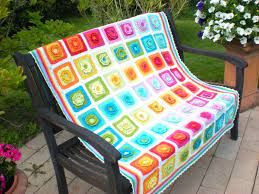32 quadrate gemäß muster c häkeln. Decke Hakeln Granny Square Decke Hakeln