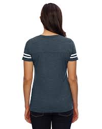 Lat 3537 Ladies Fine Jersey Football Tee