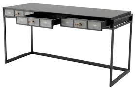 Search newegg.com for computer desk. Casa Padrino Luxury Desk With 3 Drawers Black Gray 150 X 60 X H 75 Cm Luxury Office Furniture