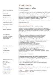 Hr operations specialist resume sample. Human Resources Officer Cv Sample