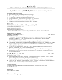 Example Of Paralegal Resume Cprc