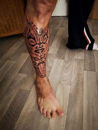 Tattoo Polynesien Tibia Tattoo Polynesien Tatouage Idees De Tatouages