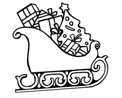 Make a fun coloring book out of family photos wi. Santa Claus Sleigh Coloring Page Free Printable Coloring Pages For Kids