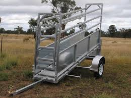 Plans Portable Cattle Yards And Mobile Adjustable Cattle Loading Ramp On Trailer Ovinos Fazenda Carretinha