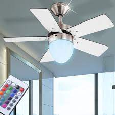 Each light bulb has its pros and cons, and certain bulbs work better in different spaces of a home. Elegant Ceiling Fan With Rgb Led Bulbs Etc Shop